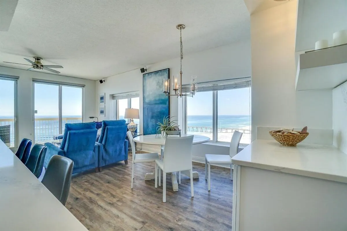 Calypso 909 West Tower Gulf Front 3Br 3Ba Views Forever Panama City Beach
