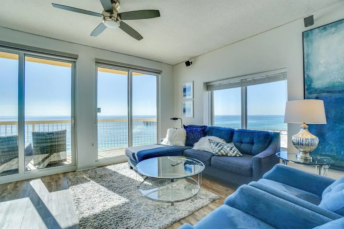 Calypso 909 West Tower Gulf Front 3Br 3Ba Views Forever Panama City Beach