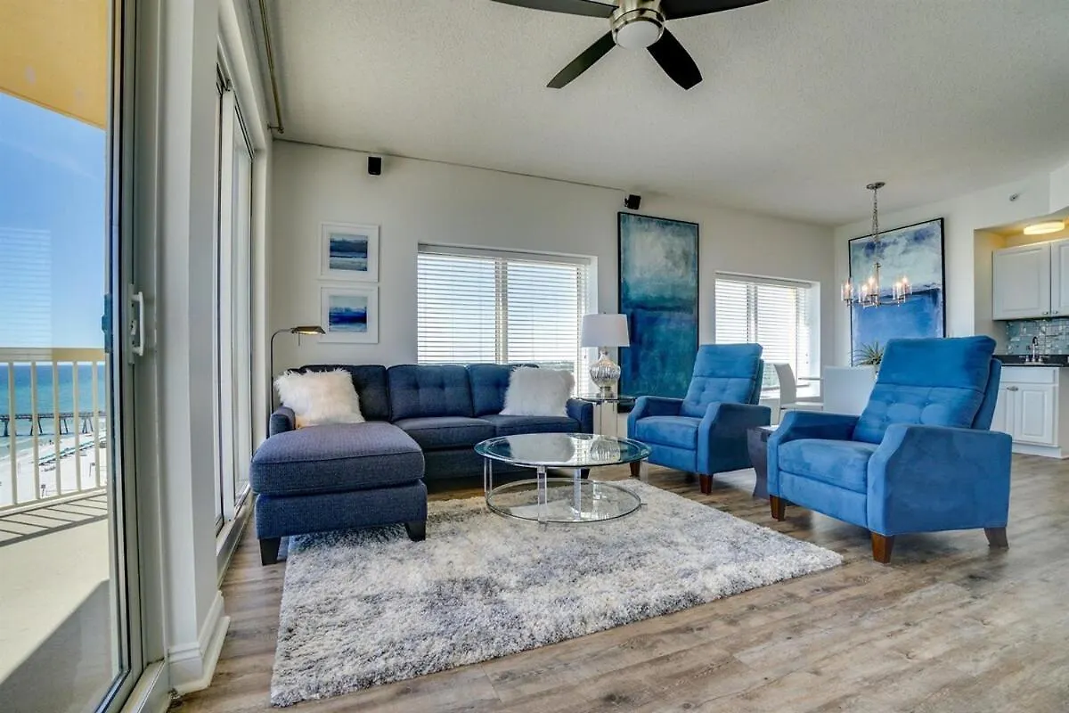 Calypso 909 West Tower Gulf Front 3Br 3Ba Views Forever Panama City Beach